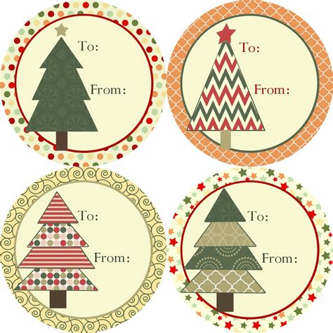 sticker gift tags