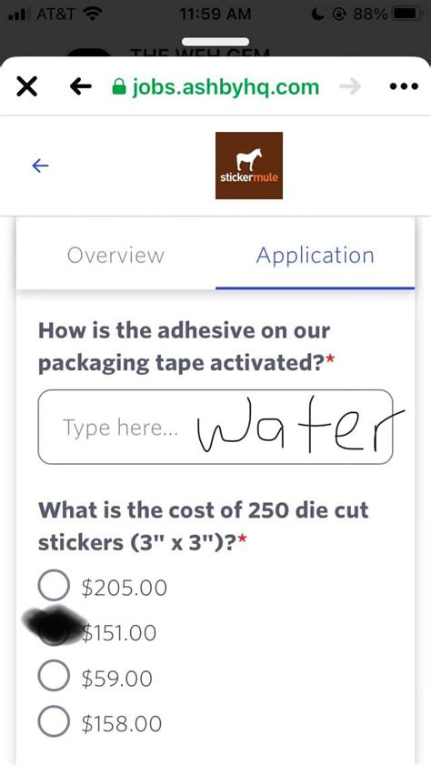 sticker mule application answers reddit