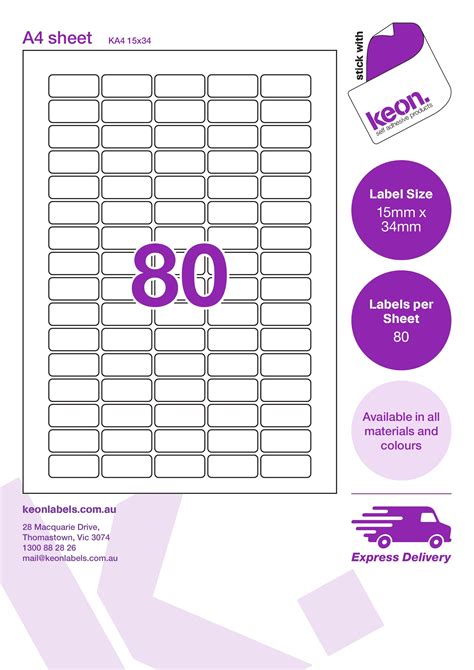 Sticker Sheet Labels