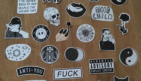 gothic stickers gothic sticker packs grunge goth black
