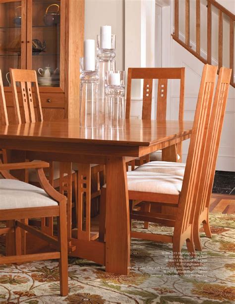 stickley dining room table plans