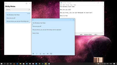 Sticky Notepad For Desktop