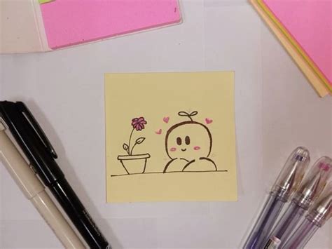 Sticky Notes Drawing Ideas