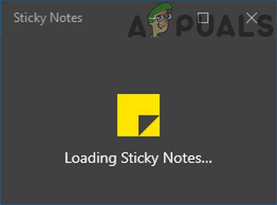 Sticky Notes Loading Issue