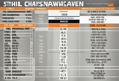 Stihl Chainsaw Compression Chart