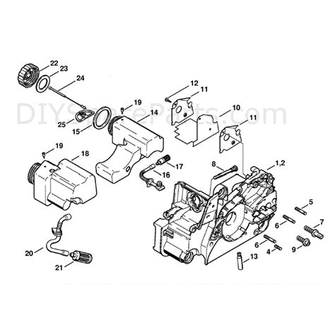 Exploring the Anatomy of Stihl Chainsaw MS180C Detailed Parts Diagram