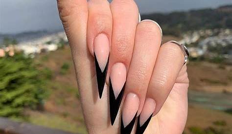 Stiletto Nails Black 48 Cool Designs To Try Tips