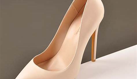 Stiletto Shoes Beige LADIES BEIGE SNAKE STILETTO HIGHHEEL SLIPON COURT WORK