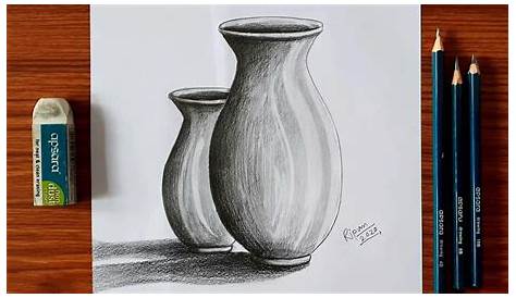 Still Life Painting With Pencil Shading Easy 13+ Refined Glass Vases Silver Ideas Drawing