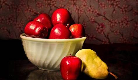 Still Life Photography Fruit Green Apple Food Diningroom Art