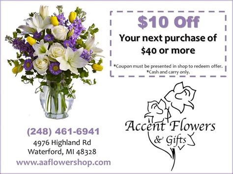 stillwater florists coupons