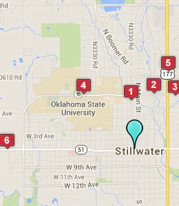 stillwater oklahoma motels map