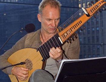 sting playing the lute