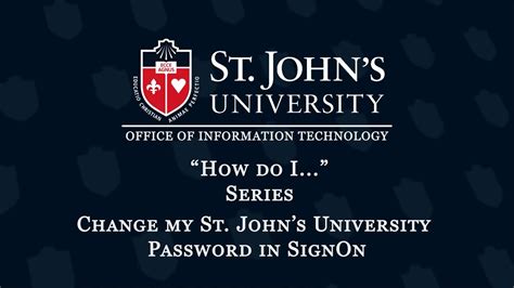 stjohns signon