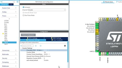 stm32 timer settings