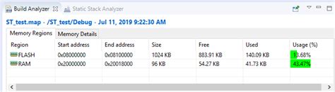 Stm32Cubeide Build Analyzer Not Working