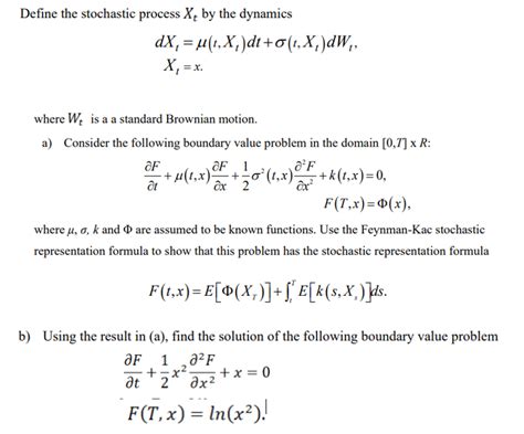 stochastic process problems