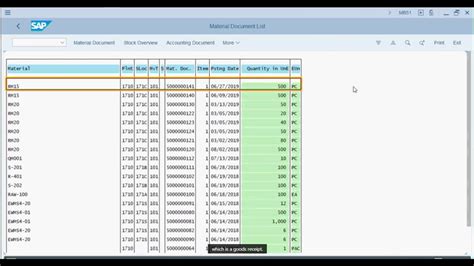 stock consumption report in sap tcode