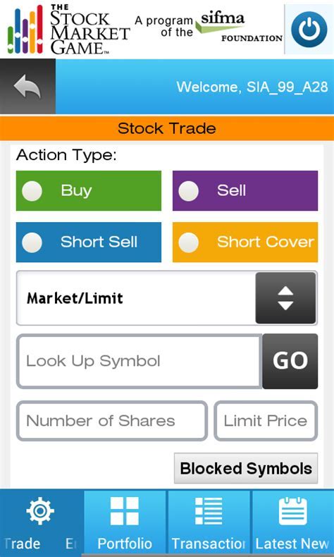 Stock Exchange Game Help