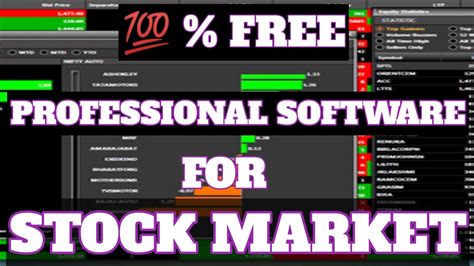 stock market analytics software free