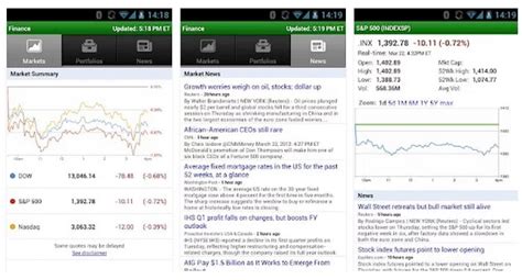 stock market google finance app