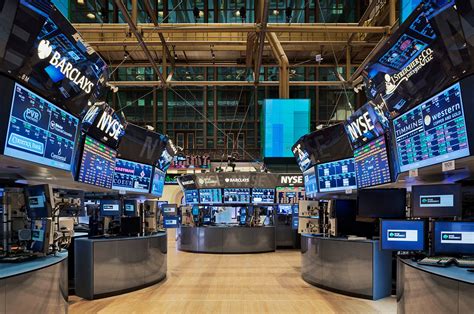 stock market trading floor