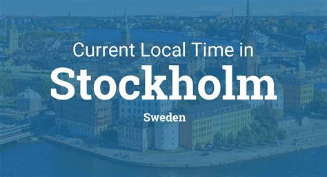 stockholm sweden time to est