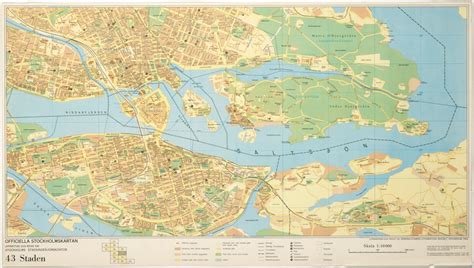 Karta "Enskede" år 1954 Stockholmskällan