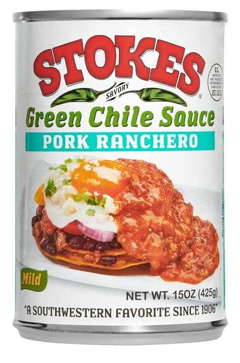stokes green chile sauce pork ranchero