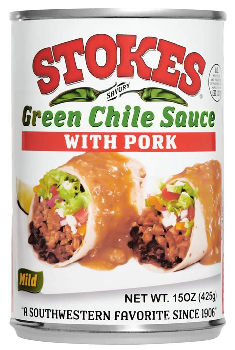 stokes green chile sauce with pork