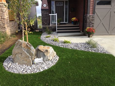 Small Front Yard Stone Landscaping Ideas Mulch Landscaping Stunning