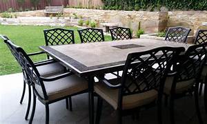 Stone Top Dining Table With Outdoor Chairs From Bay Breeze Patio Yelp