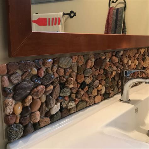 Stone Bathroom Backsplash