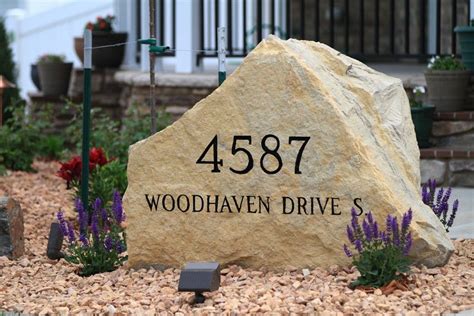 Stone Driveway Marker