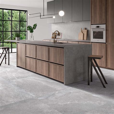 Stone Effect Kitchen Floor Tiles