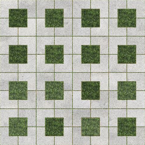 Stone Flooring With Grass
