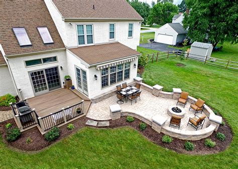 Stone Patio Off Deck
