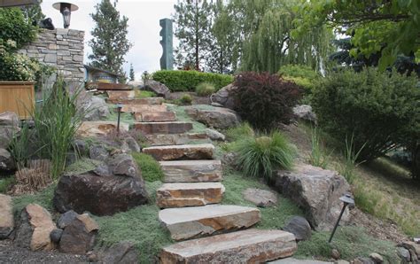 Stone Steps Backyard