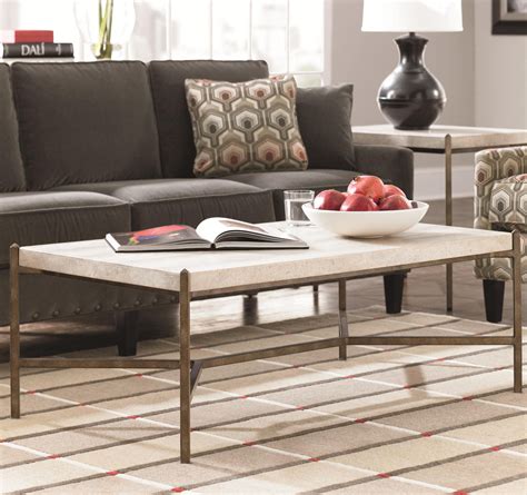 Stone Top Coffee Table Rectangle