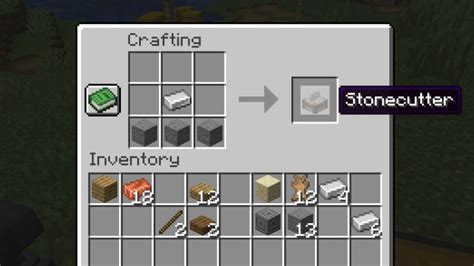 Stone Cutter Recipe How to make stonecutter in minecraft