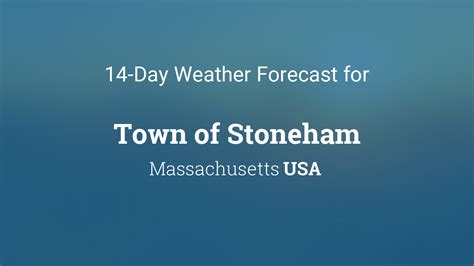 Stoneham Ma Weather Forecast