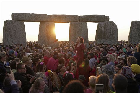 Visitors around Stonehenge