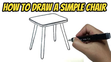 Stool Chair Drawing