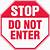 stop do not enter sign printable