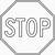 stop sign outline clipart
