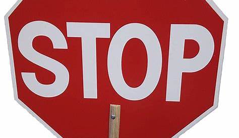 Buy 18 inch Hand Held Stop/Stop Sign. Double Sided Non-Reflective
