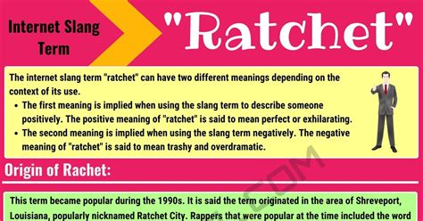 stop being ratchet meaning