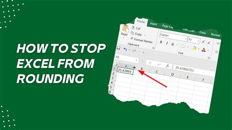 stop excel formula from rounding