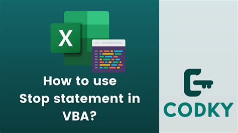 Stop Execution Vba