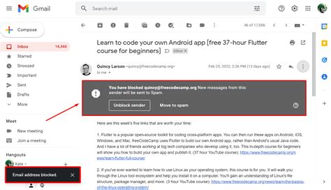 stop facebook messages in gmail